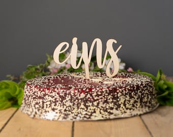 Zahl 1-10 eins zwei drei vier... Caketopper Tortentopper Tortenstecker Cake Tortendeko Dekoration Kuchendeko Geburtstag personalisiert