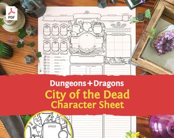Karta postaci DnD 5e: Miasto Umarłych w formacie PDF, kompatybilna z piątą edycją Dungeons and Dragons i 5.5e - Mythbound