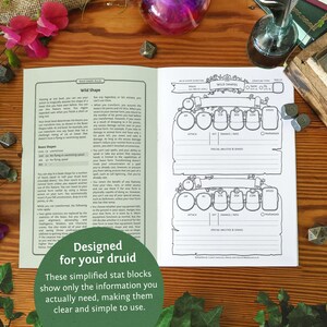 Dnd 5e Druid Wild Shapes: A5 Booklet PDF Compatible With Fifth Edition ...