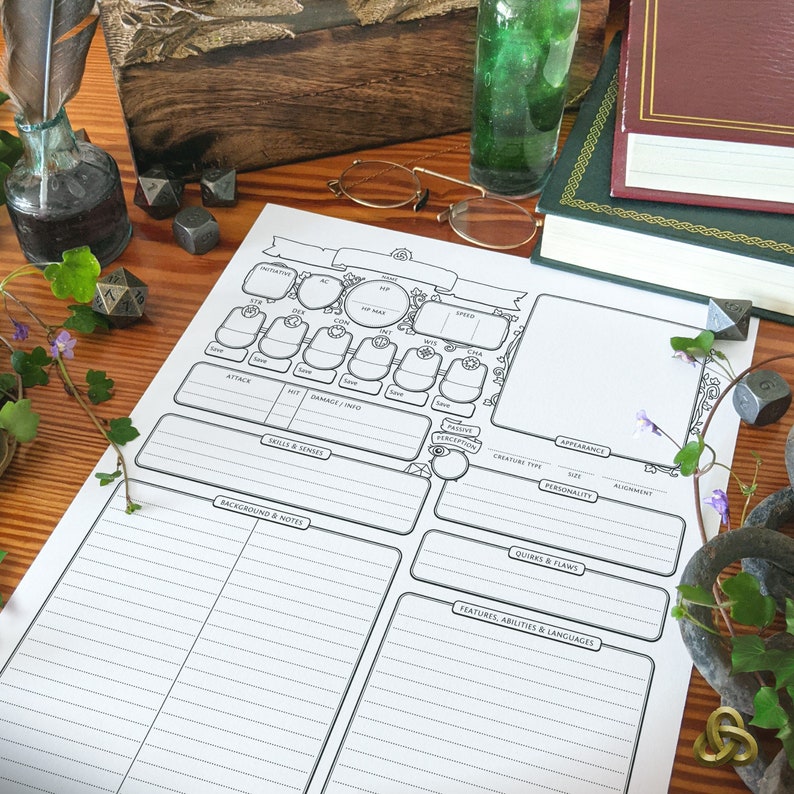 Dnd 5e Companions & Familiars: Character Sheet PDF Compatible With ...