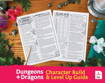 DnD 5e Character Creation & Level Up Guide : New Player Beginners Guide PDF compatible with fifth edition Dungeons and Dragons - Mythbound