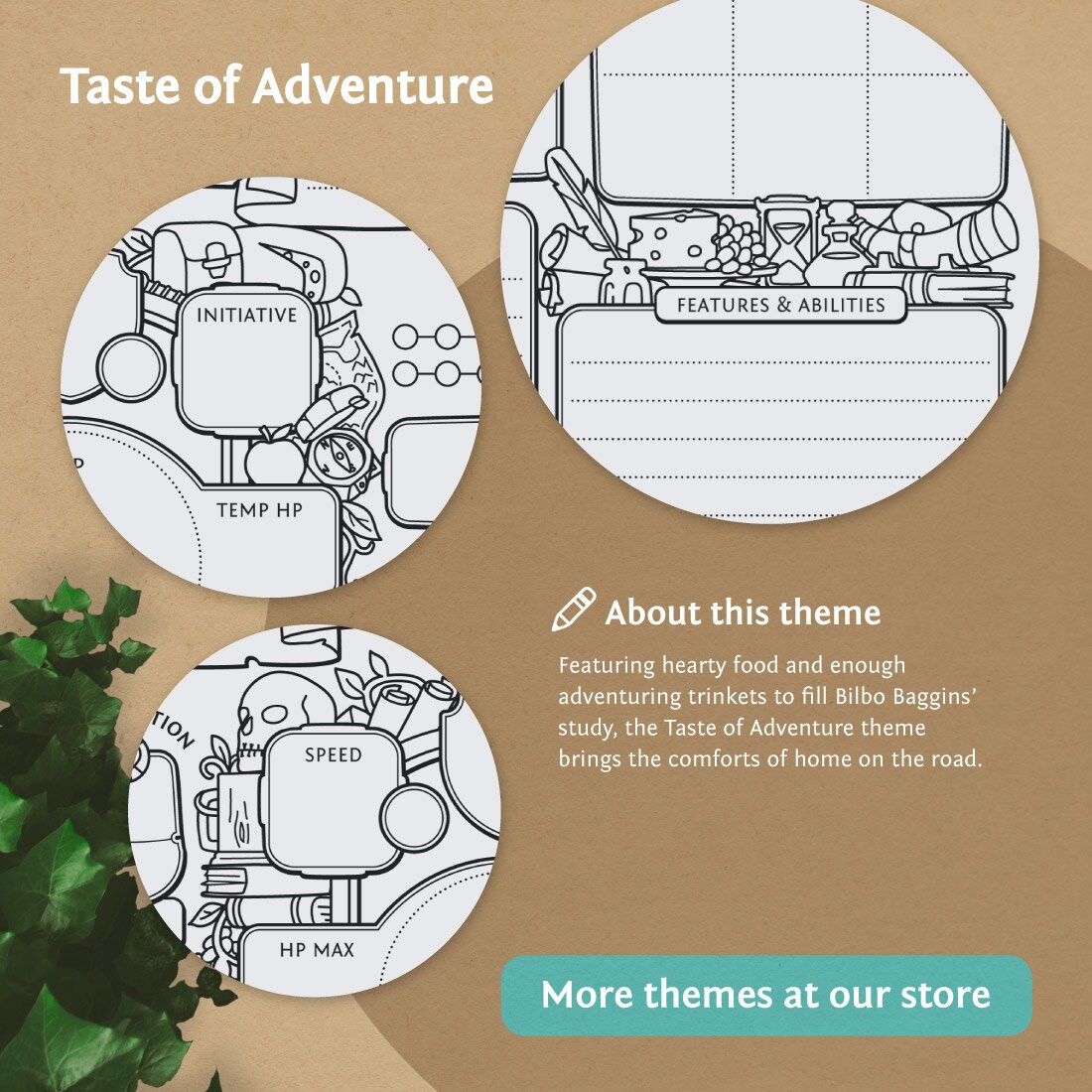 Dnd 5e Character Sheet: Taste of Adventure PDF for Dungeons - Etsy Canada