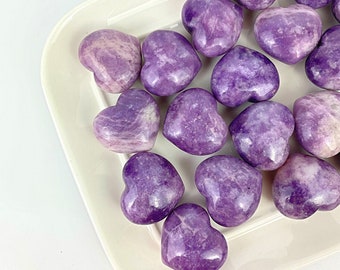 Purple Lepidolite Heart Crystal: Healing Stone