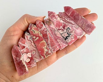 Argentinian Rhodochrosite Point, Natural Crystal Tower