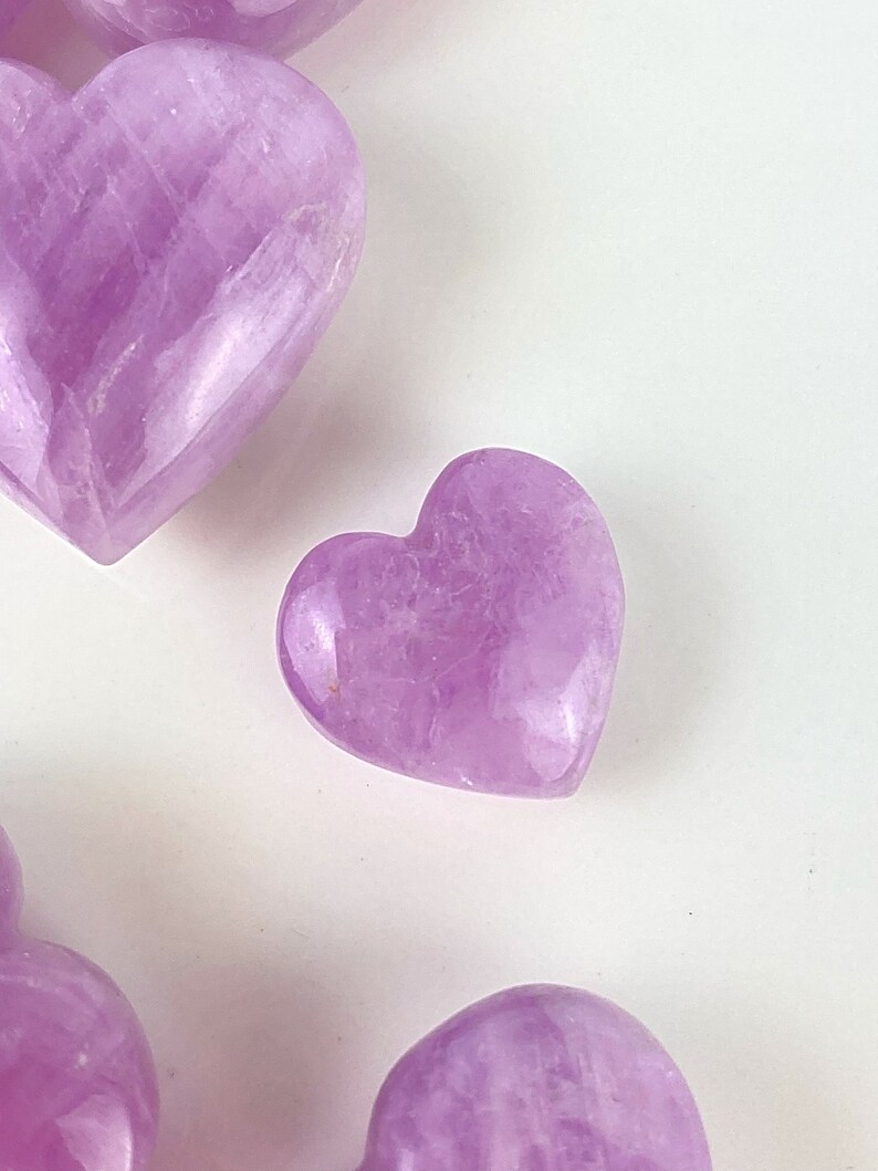 Lilac Kunzite Heart – Mini Crystal for Spiritual Healing image 8