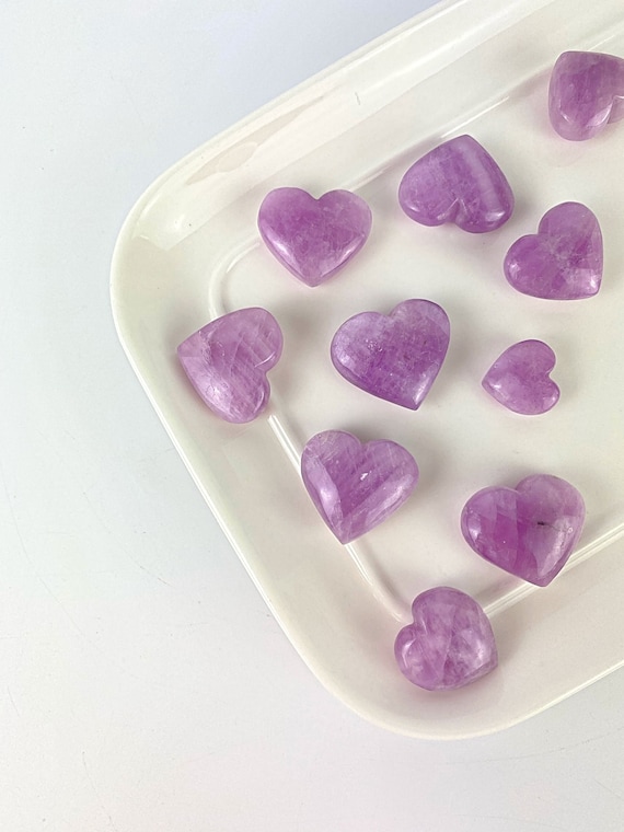 Lilac Kunzite Heart – Mini Crystal for Spiritual Healing