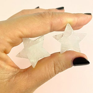 Mini girasol quartz stars/Girasol quartz stars from Brazil/Pocket girasol quartz/Spiritual healing girasol quartz/Crystal gift