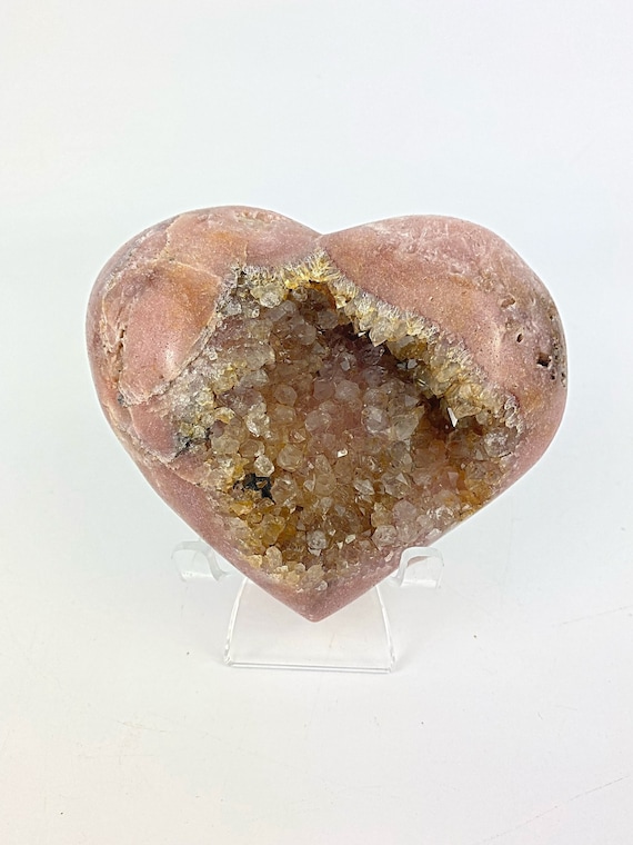 Large Druzy Pink Amethyst Heart Crystal - 501g Decor Crystal