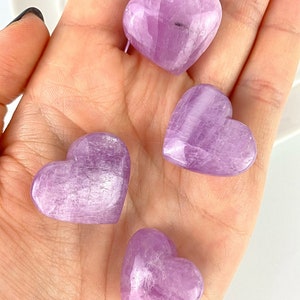 Lilac Kunzite Heart – Mini Crystal for Spiritual Healing image 5