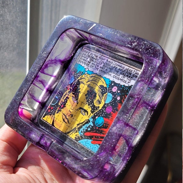 Cosmos Blotter Resin Ashtray