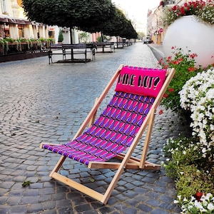 Backyard Foldable Wooden Lounge Chair, Outdoor Patio or Garden Chair, Rustic Poolside Deck Seating, Portable Balcony Furniture, Bright Chair