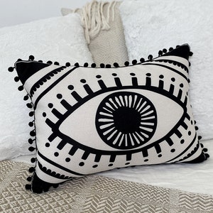 Eye pillow cover | Decor cushion cover | Lumbar pillow case | geometric pillow  | Ukraine shops | third eye decor