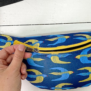 Sac banane fonctionnel, sac banane pour femme, sac jaune bleu ukrainien, joli sac ventrale, sac banane d'été, sac banane en toile, sac bandoulière réglable