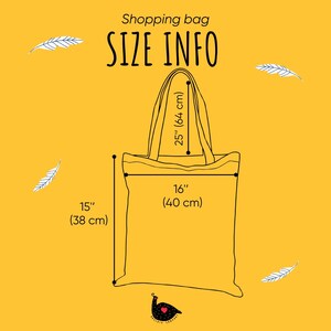 Dark Tote Bag from Ukraine, Bird Print Tote Bag, Heron Tote Bag Aesthetic, Shoulder Shopping Bag for Mom, Wife Gift Shopper, Sturdy Tote Bag image 4