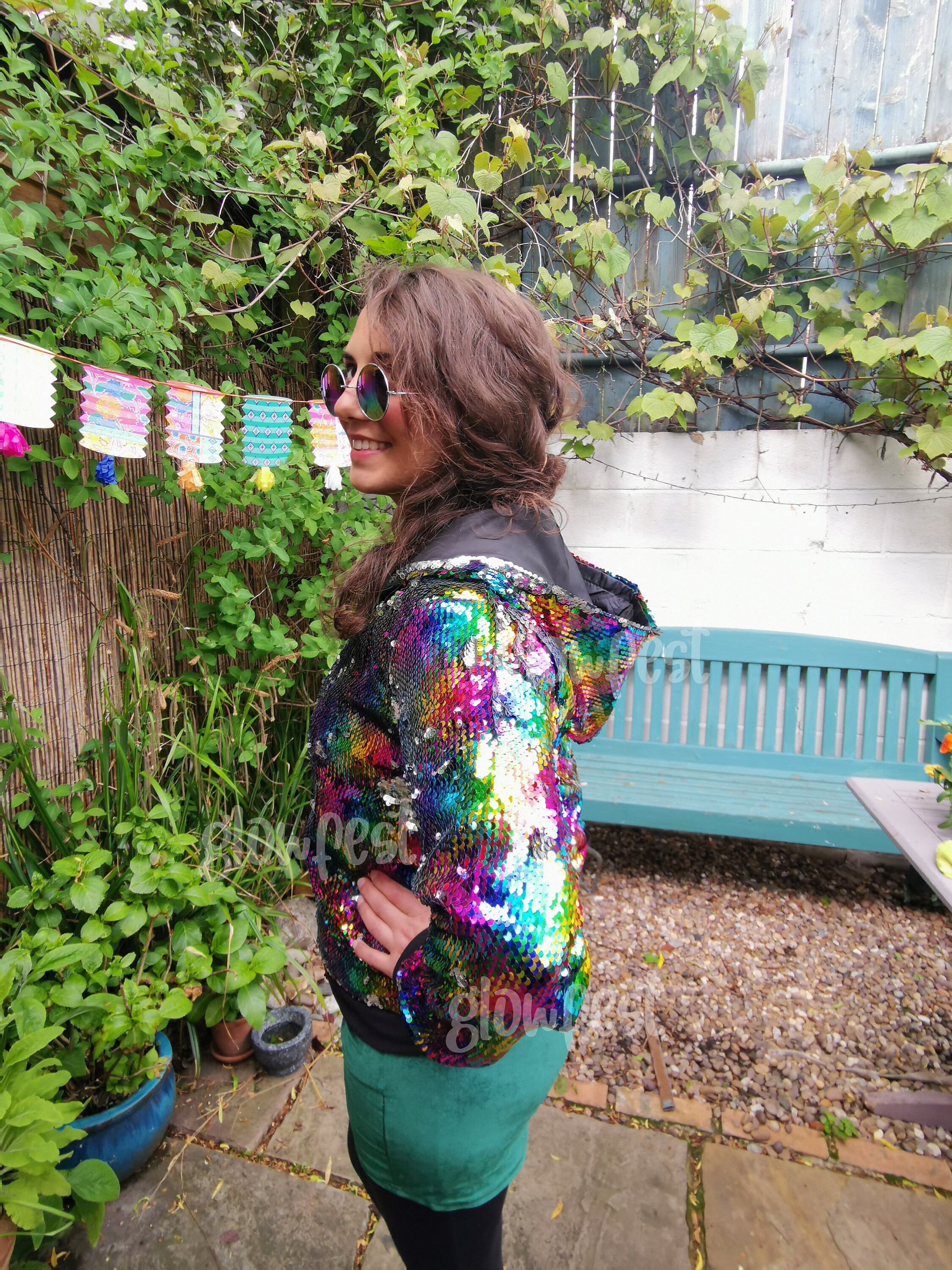 THERMAL SEQUIN HOODIE main image 1