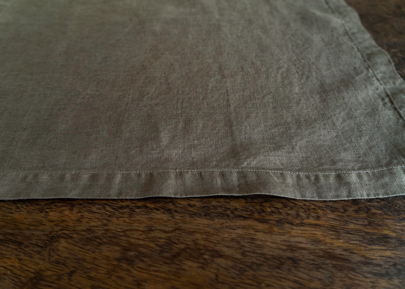 Washed Linen Placemats Set of two.100%European Softened Table Linen/Dining Decor Crafted in Portugal image 2