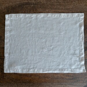 Washed Linen Placemats Set of two.100%European Softened Table Linen/Dining Decor Crafted in Portugal image 6