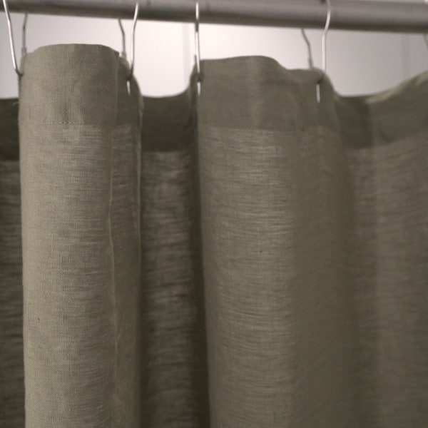 Linen Curtain Etsy