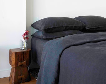 100% European Linen Sheet Set, Garment Washed, Full Size