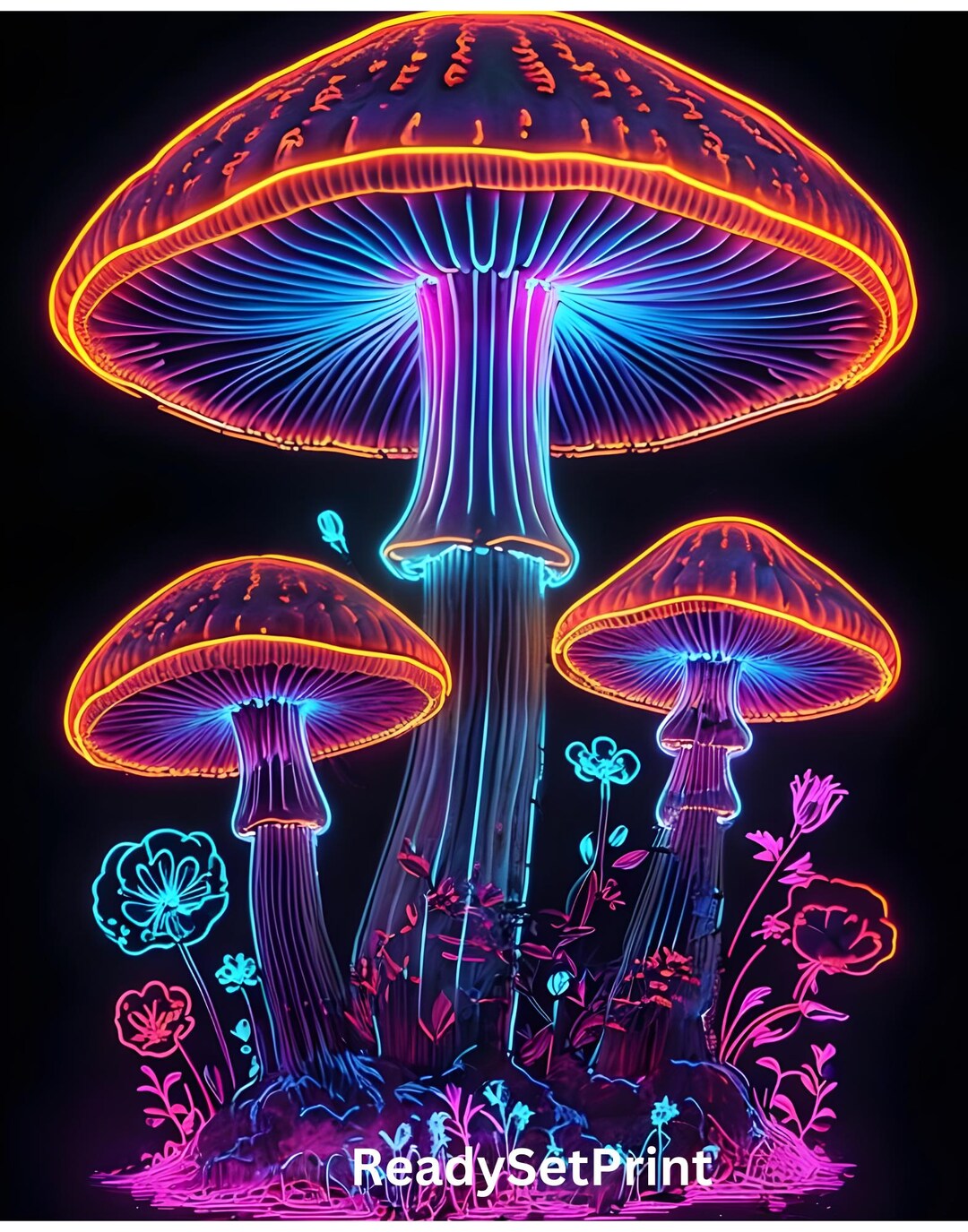 Mystical Magic Mushroom Wallpaper – Moody Woodland Décor, Dark Floral ...