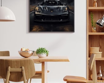 Póster épico del Porsche 911 / Arte mural de Hypebeast y decoración del Porsche Cayenne / Arte mural digital / Regalo perfecto para entusiastas de los automóviles