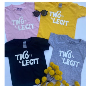 second birthday shirt, two legit birthday tee, two years old, second bday, second birthday shirt for boy or girl