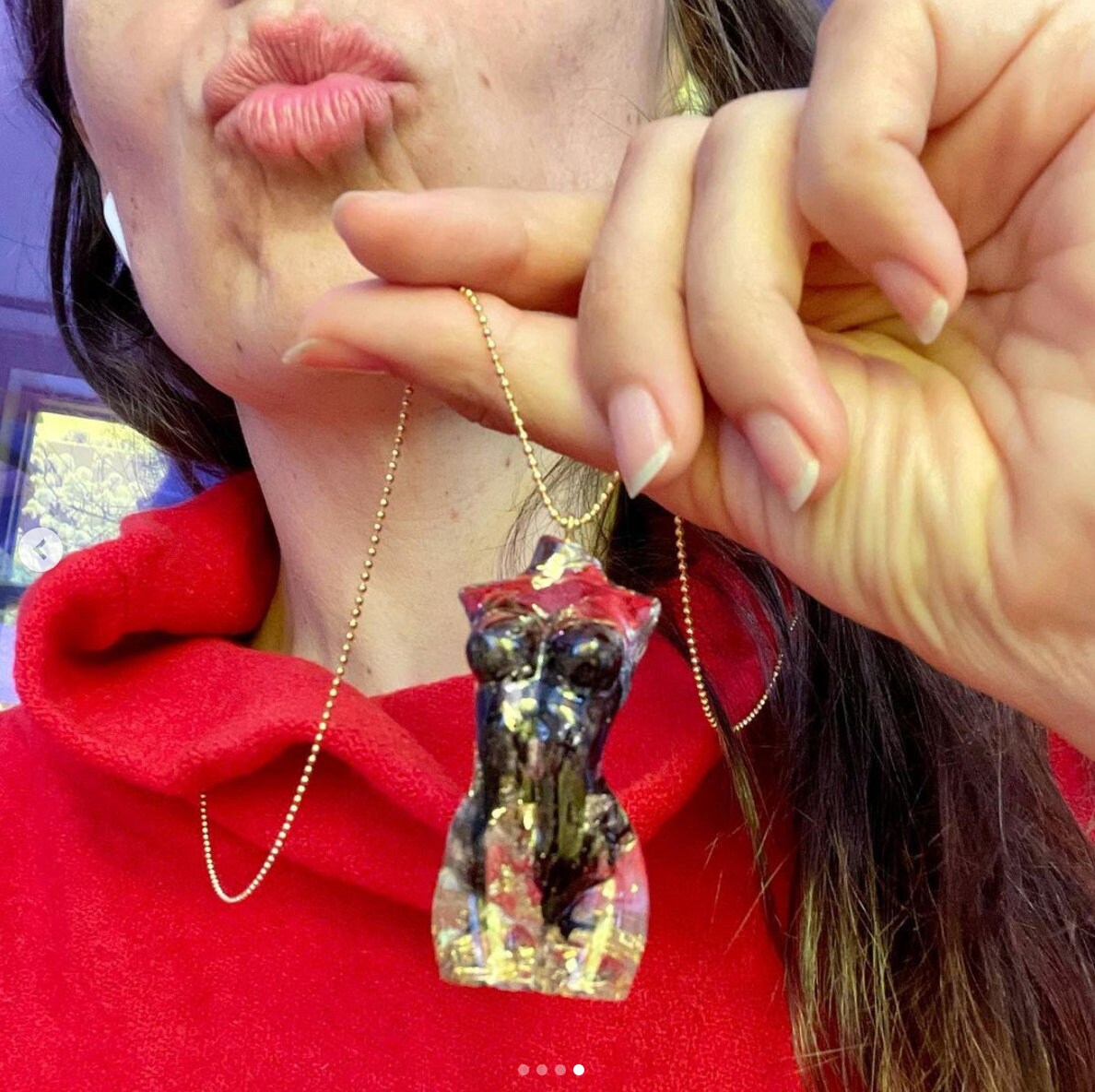 Gold \u0026 Smoke Divine Goddess Necklace I 