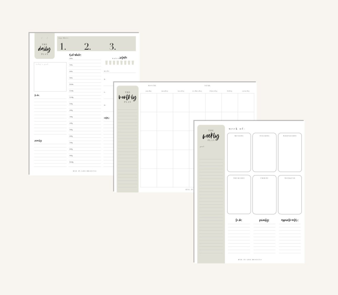 Ultimate Planning Bundle | Printable Planner Pages | Planner Inserts ...