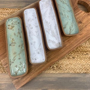 Cracker Tray | Charcuterie Accessory Appetizer Serving Platter | Handmade Pottery Serving Dish | Ceramic Plate | Hostess Gift for Home Cook
