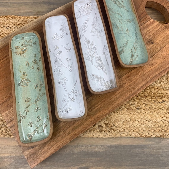 Cracker Tray | Charcuterie Accessory Appetizer Serving Platter | Handmade Pottery Serving Dish | Ceramic Plate | Hostess Gift for Home Cook