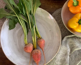 Serving Bowl for Pasta, Salads, Fruit | Ceramic Platter | Sourdough Bowl | Large Side Dish | Handmade Pottery | Useful Gift for Home Chef