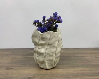 Art Object for Bookshelf | Natural Decor | Decorator Accent | Handmade Ceramic Vessel | Organic Sculpture |  Decorative Vase | Artful Gift