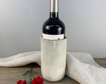 Wine Chiller | Handmade Wine Gift | Modern Rustic Bottle Holder | Champagne Chiller | Stoneware Crock Cooking Mom Gift | Countertop decor
