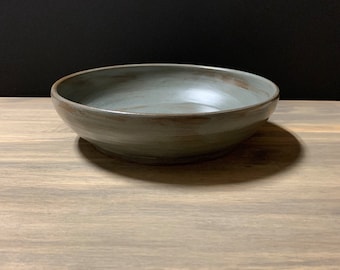 Decorator Bowl | Large Rustic Bowl |  Stoneware Ceramics | Handmade Pottery | Coffee Table Decor | Pasta Serving Bowl | Ceramic Gift