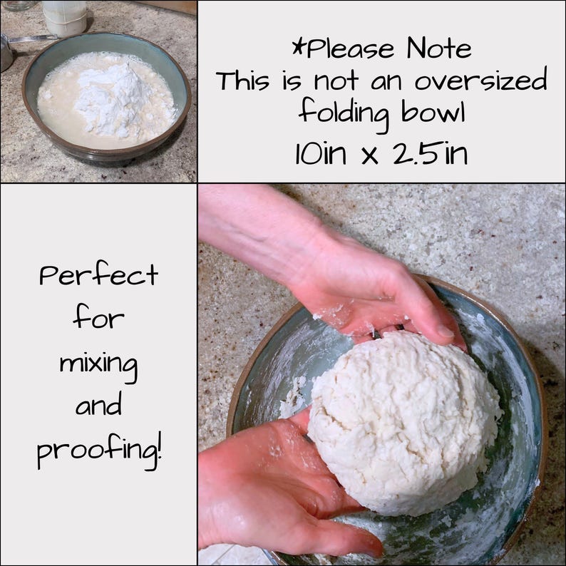 Sourdough Bread Bowl | Bread Baker Gift | Baker Supply Proofing Bowl | Handmade Stoneware Pottery | Artisan Bread Baking Gift for Homestead image 3