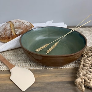 Sourdough Bread Bowl | Bread Baker Gift | Baker Supply Proofing Bowl | Handmade Stoneware Pottery | Artisan Bread Baking Gift for Homestead