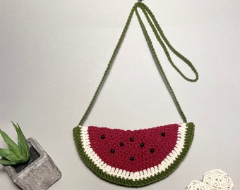 Watermelon Bag - Super Easy Crochet Pattern - PDF Pattern