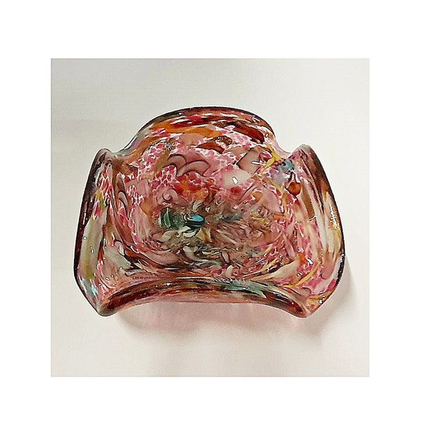 Vintage (c1985) Mid Century Murano Handmade Decorative Bowl/Ashtray