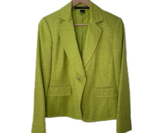 Lime Grüner Ellen Tracy Blazer