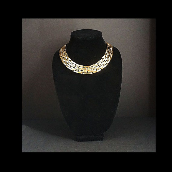 Vintage (1990’s) gold plated braided necklace