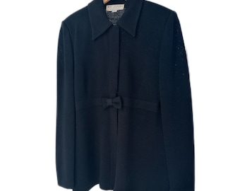 St John Evening Collection Black Bow Detail Jacket