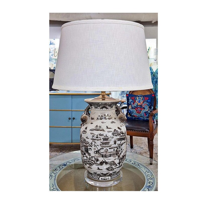Chinoiserie Lamp - Etsy