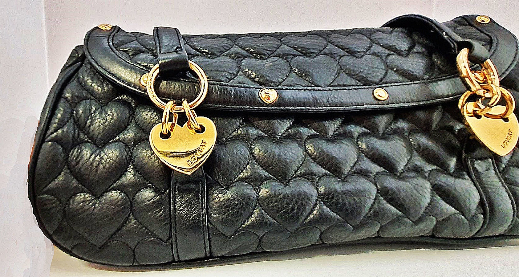 Vintage c2001 Lovecat Brand Quilted Shoulder Purse MINT Condition Etsy