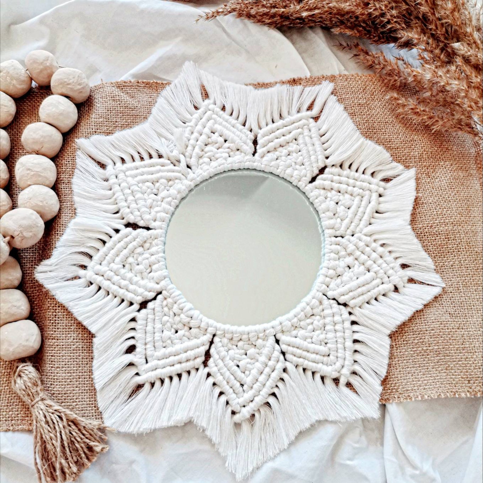 Macrame Mirror Etsy