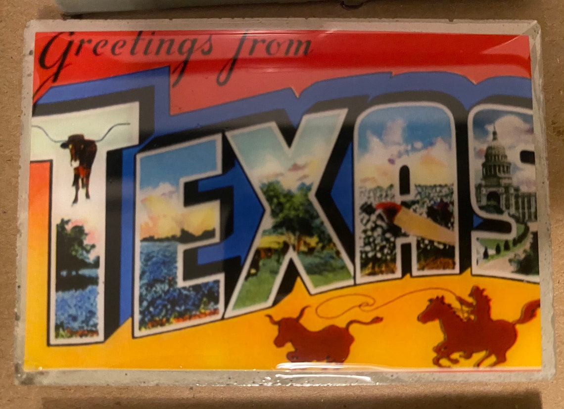 Refrigerator Texas Souvenir Texas Etsy