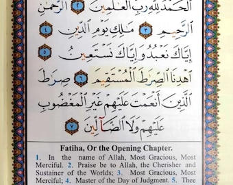 Holy Quran The Koran Qur&#39;an English Translation Explanatory Notes Hard Cover Color Coded Tajweed
