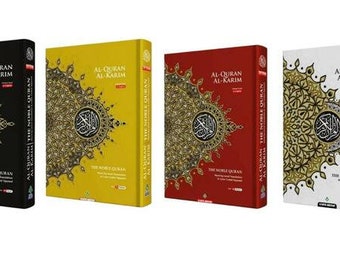Saint Coran Le Coran Traduction anglaise Notes explicatives Couverture rigide Code couleur Tajweed A4 A5 B5 Taille Livraison gratuite