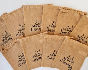 Personalised Eid Sack | Eid gift goody bag | Eid Mubarak bag | Eid Gifts Presents Treats | Boys Girls Personalised Eid Gift