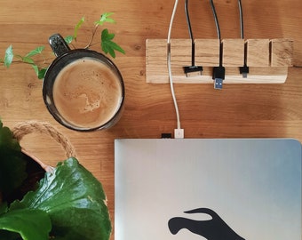 Cable organizer | Oak cable holder