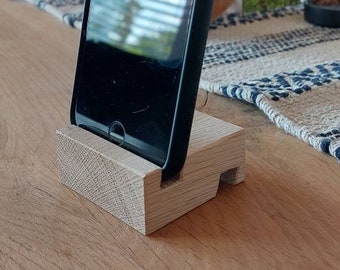 Oak mobile phone holder